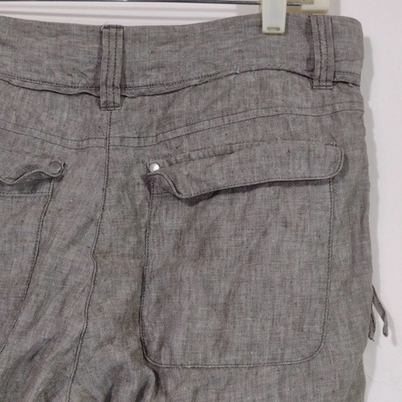 Mint Velvet Gray Linen Pants - 8 - Picture 6 of 10